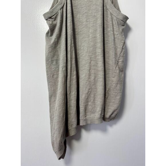 Lush Gray Racerback Tank with Split Hem Front Size Small - Picture 6 of 7